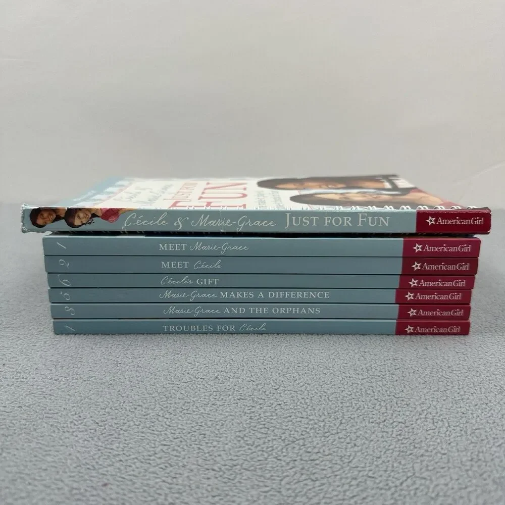 American Girl Cecile & Marie Grace 1853 Book Box Set Patrick + Just For Fun